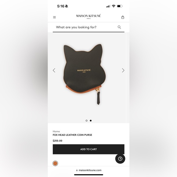 Maison Kitsune Fox head coin purse - Picture 5 of 6